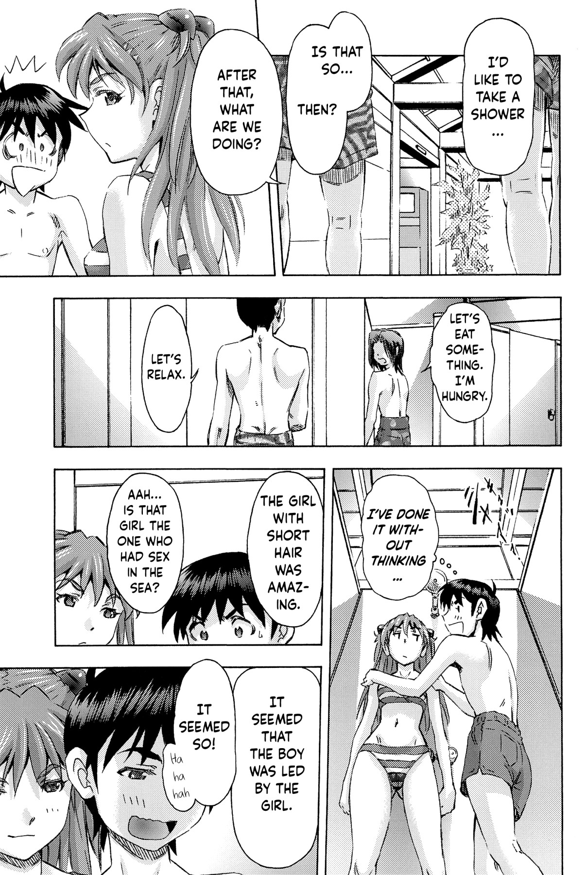 Hentai Manga Comic-v22m-3 Girls And A Beach Hut-Read-22